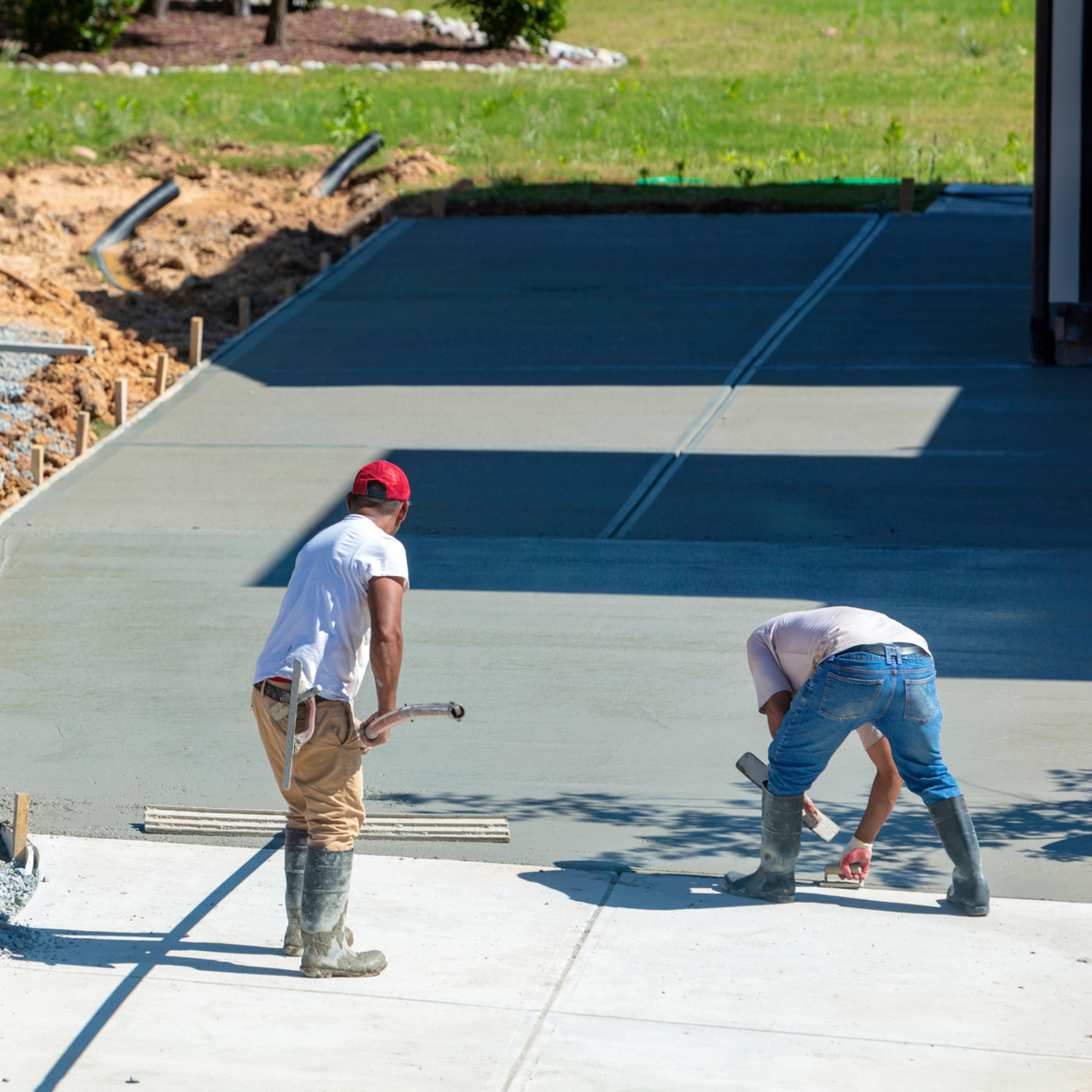 Finished concrete work by Plainfield Concrete Co.
